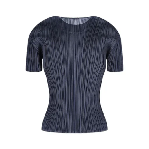 Pleats Please Issey Miyake Crewneck Pleated T-Shirt