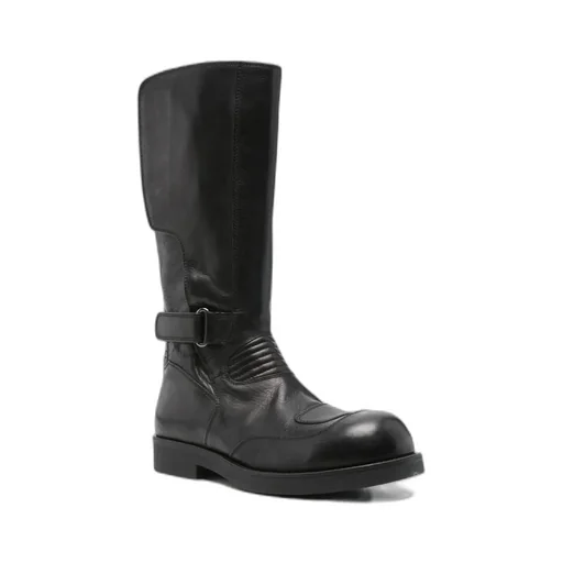 Mm6 Maison Margiela Buckle Detailed Biker Boots