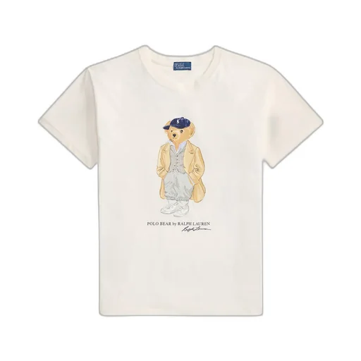 Bear-Graphic Cotton T-Shirt