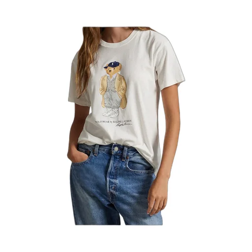 Bear-Graphic Cotton T-Shirt