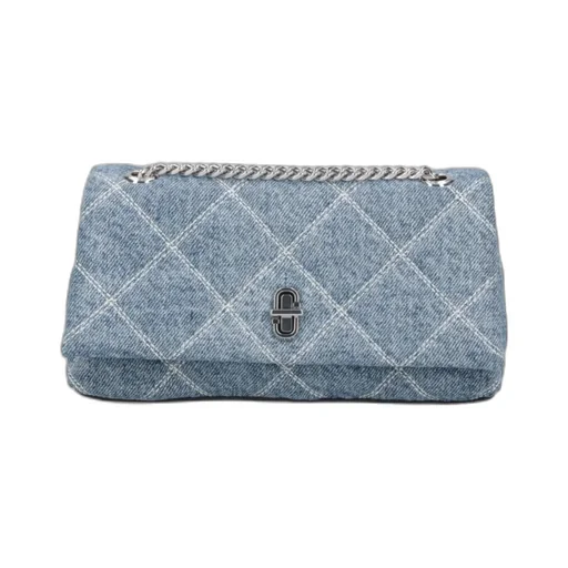 Marc Jacobs Dual Quilted Denim Chained Crossbody Bag