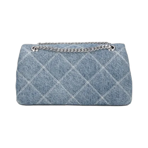 Marc Jacobs Dual Quilted Denim Chained Crossbody Bag