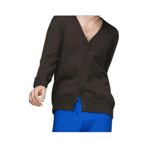 Elbow Patch Wool Cardigan