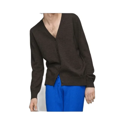 Elbow Patch Wool Cardigan