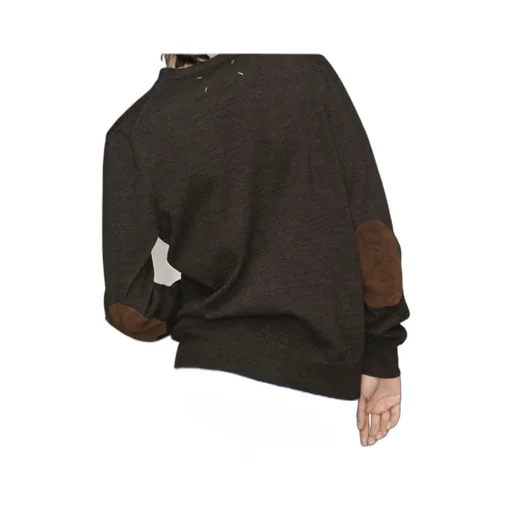 Elbow Patch Wool Cardigan