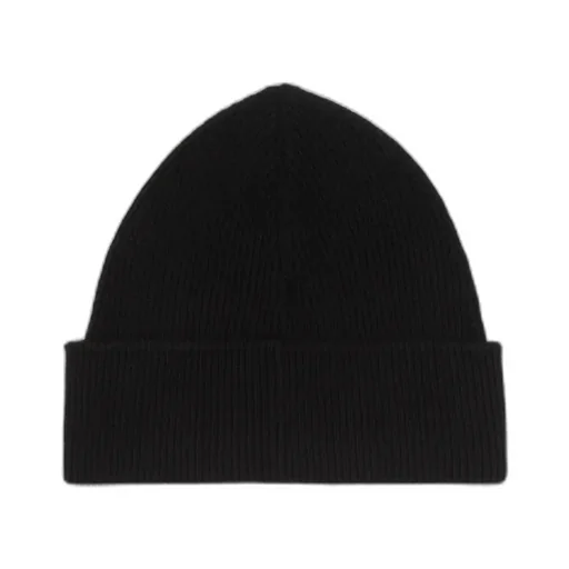 Mm6 Maison Margiela Logo Patch Ribbed Beanie