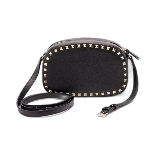 Mini Rockstud Leather Cross Body Bag