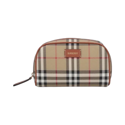 Small Check Travel Pouch