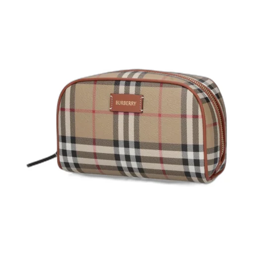 Small Check Travel Pouch