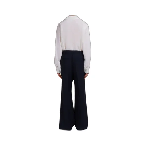Marni Stitched Crease Flared Trousers