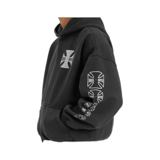 Rhude Logo-Printed Long Sleeved Hoodie