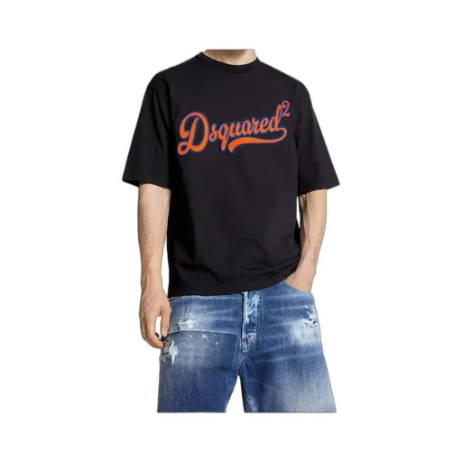 Dsquared2 Logo Patch Crewneck T-Shirt