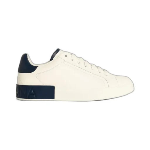 Dolce & Gabbana Portofino Logo Debossed Sneakers