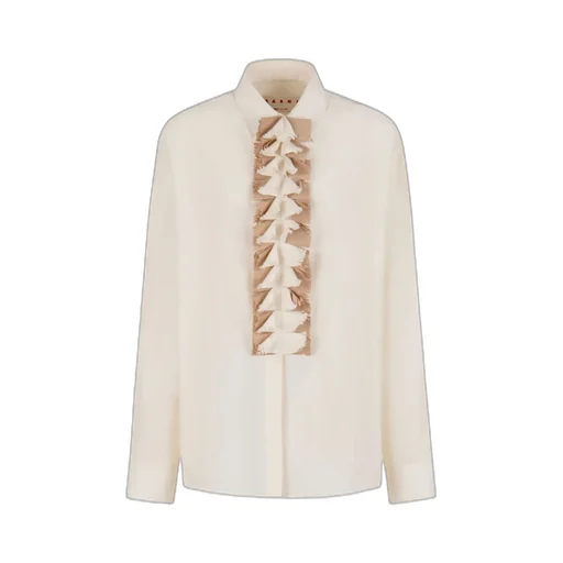 Marni Detachable Plastron Twill Shirt