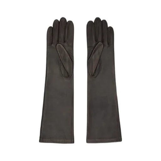 Mm6 Maison Margiela Mid-Length Leather Gloves