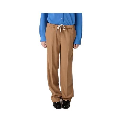 Camel Hair Drawstring Pants