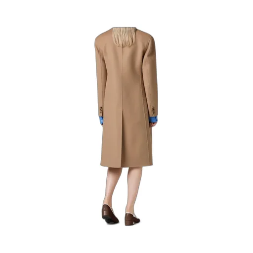 Miu Miu Single-Breasted Long Coat