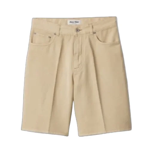 Miu Miu Logo-Detailed Bermuda Shorts
