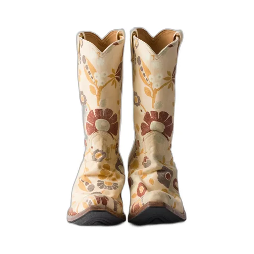 Prada Floral-Printed Pointed-Toe Western Boots