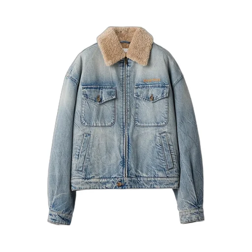 Denim And Shearling Trucker Jacket