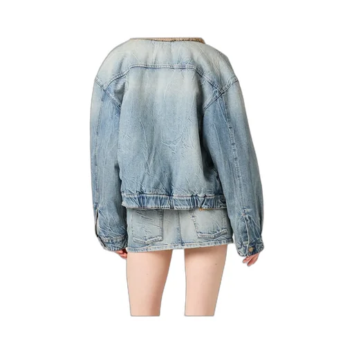 Denim And Shearling Trucker Jacket