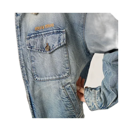 Denim And Shearling Trucker Jacket