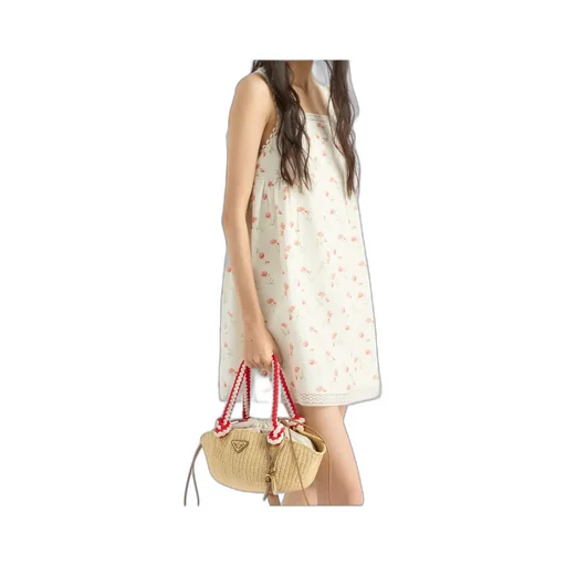 Prada Floral-Printed Sleeveless Dress