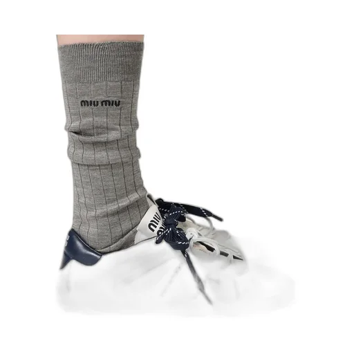 Miu Miu Round-Toe Lace-Up Sneakers