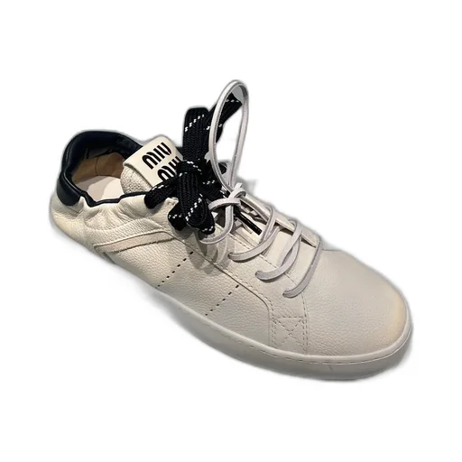 Miu Miu Round-Toe Lace-Up Sneakers