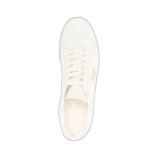 Prada Logo Plaque Lace-Up Sneakers