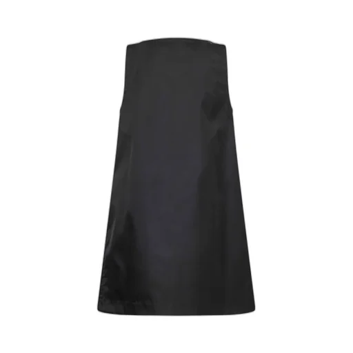 Prada Logo Plaque Sleeveless Mini Dress