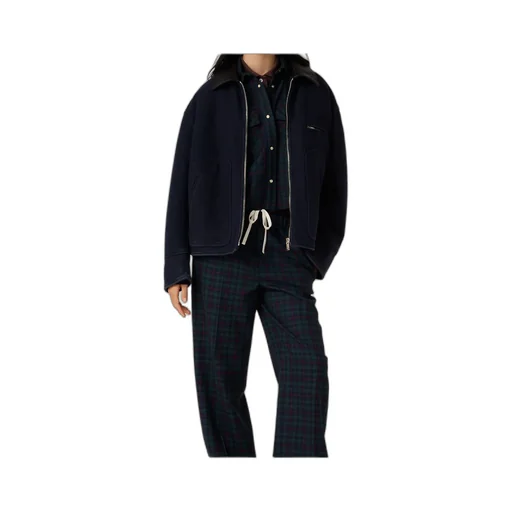 Washed Wool Cloth Blouson Jacket