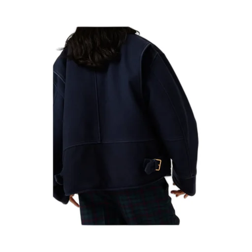 Washed Wool Cloth Blouson Jacket