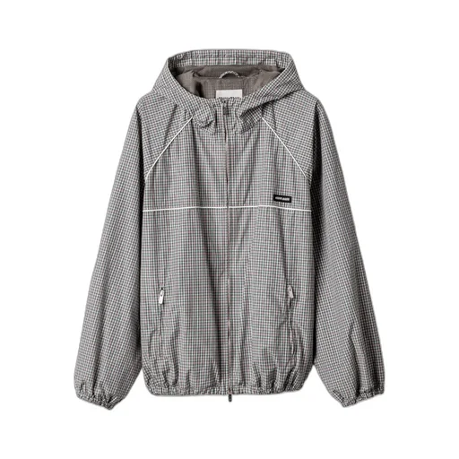 Miu Miu Checked Drawstring Jacket