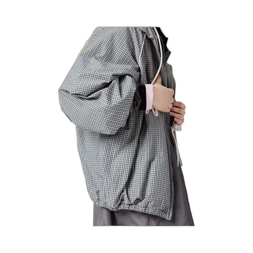 Miu Miu Checked Drawstring Jacket