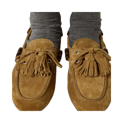 Miu Miu Tassel-Detailed Slip-On Loafers