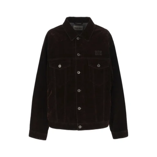 Flocked Chambray Jacket