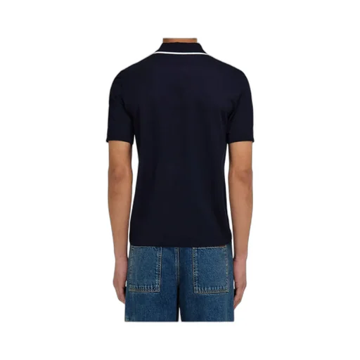 Cotton Polo Shirt With Zip Closure