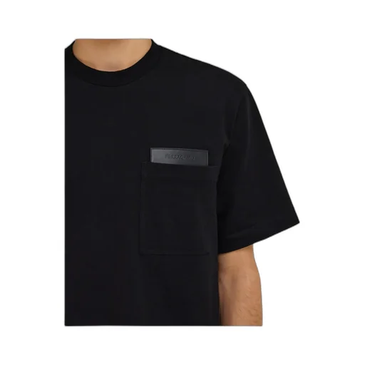 Ferragamo Logo Embossed Cfrewneck T-Shirt