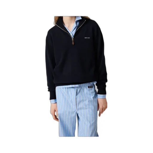 Miu Miu Half-Zipped Knitted Jumper