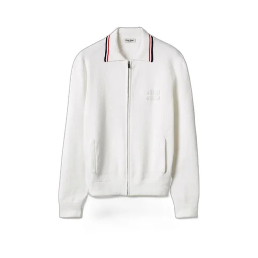 Miu Miu Zipped Knitted Cardigan