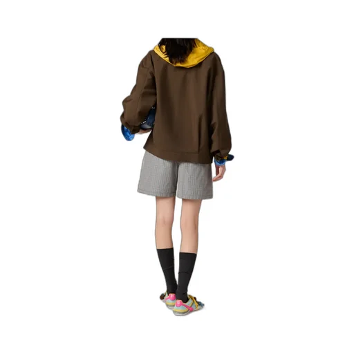 Miu Miu Checked Elastic Waist Shorts