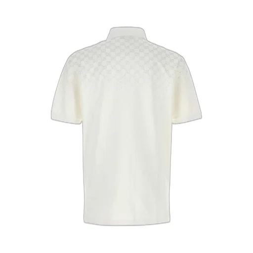 Gucci Gg Monogram Stretch Piquet Polo Shirt