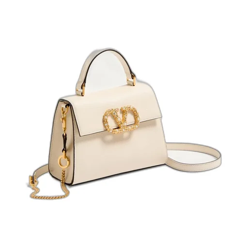 Valentino Vsling Foldover Top Small Tote Bag