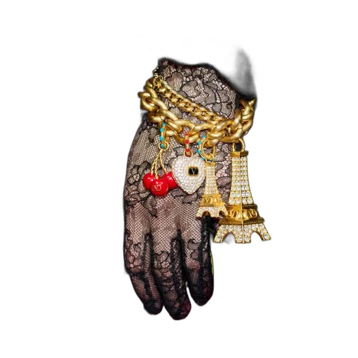 Chez Valentino Bracelet In Metal, Enamel And Swarovski® Crystals
