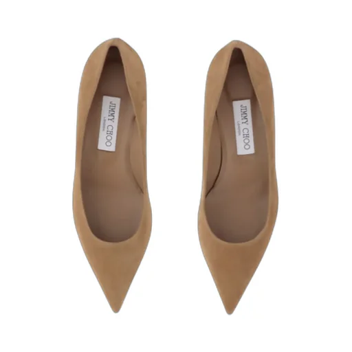 Jimmy Choo Pointed Toe Low-Heel Pumps