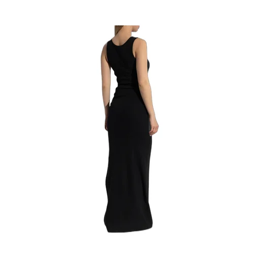 Versace Front-Slit Ribbed Dress