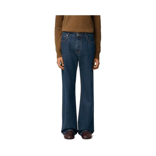 Ami Paris Logo Patch Straight Leg Jeans