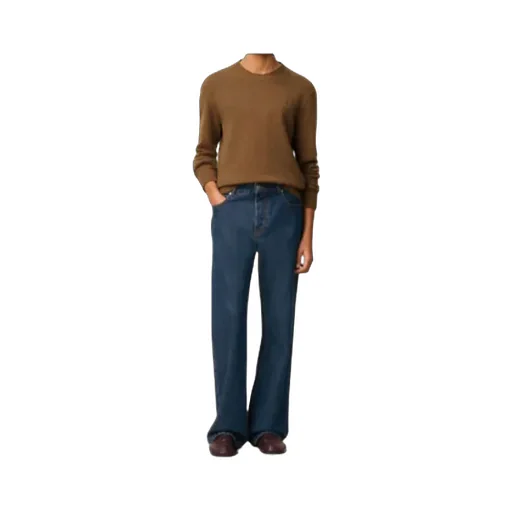 Ami Paris Logo Patch Straight Leg Jeans