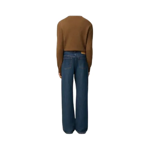 Ami Paris Logo Patch Straight Leg Jeans